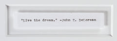 John DeLorean Signed 1976 Early DMC Contract: “Live the Dream.”
