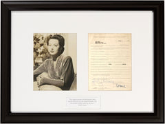 Hedy Lamarr Signed 1969 Appearance Contract Contract:
