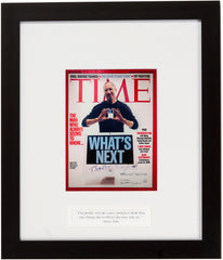 Rare Signed Steve Jobs 2005 Time Magazine “The man that always seems to know.  What’s Next”