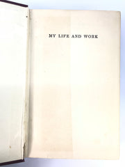Henry Ford Signed: "My Life and Work (1928)"