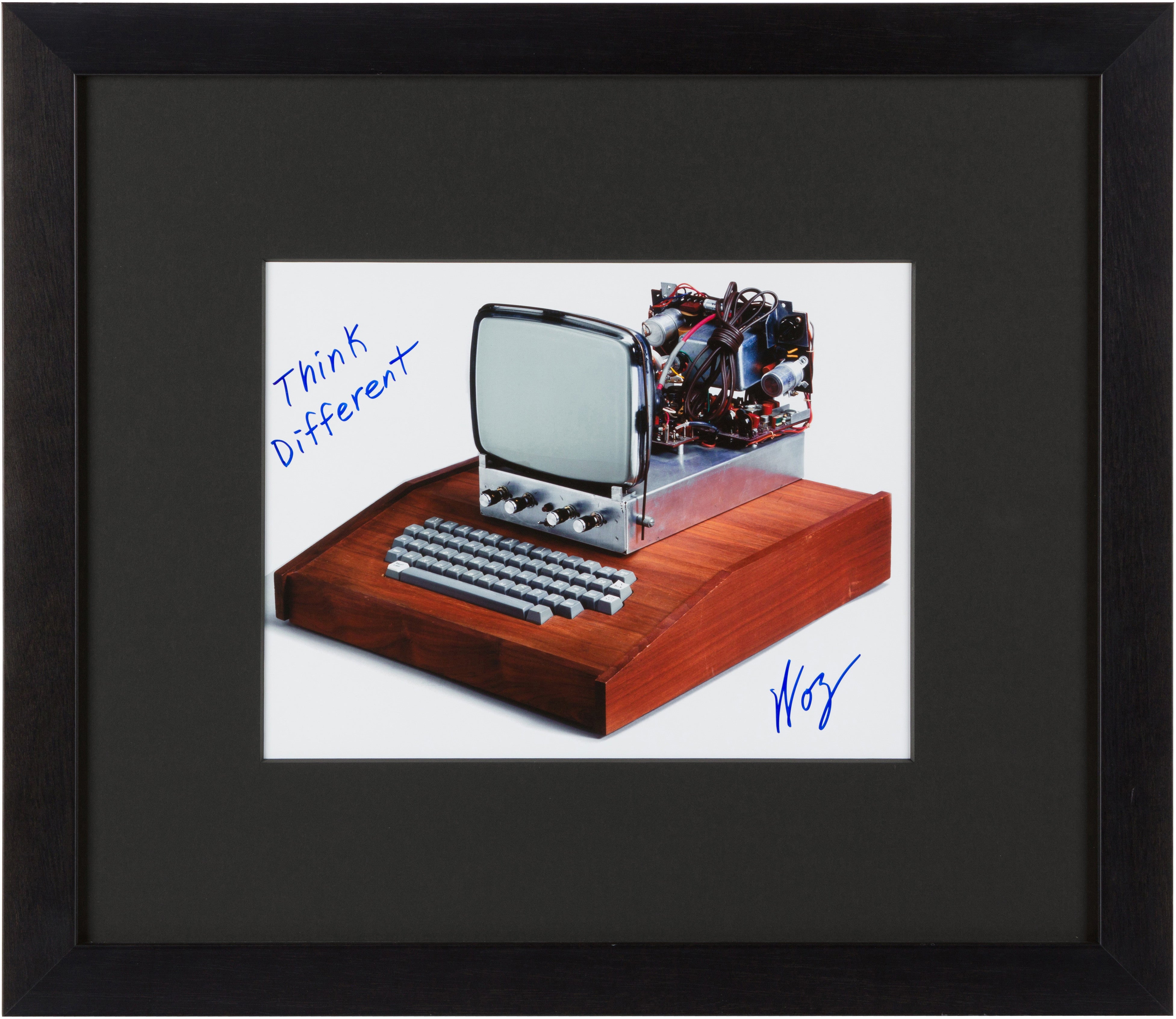 Steve Wozniak Signed Photo: "Think Different"