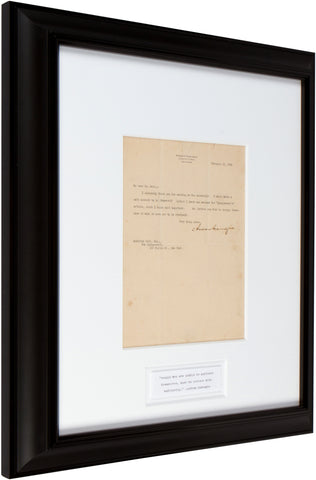 Signed Andrew Carnegie 1910 Letter “I shall write a note addressed to Mr. Roosevelt.”