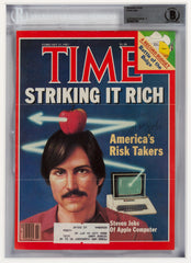 Rare Steve Jobs Signed 1982 TIME Magazine “America’s Risk Takers”