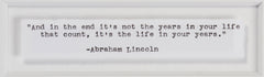 Rare Abraham Lincoln Signed 1864 Civil War Appointment: “And in the end it’s not the years in your life that count...”