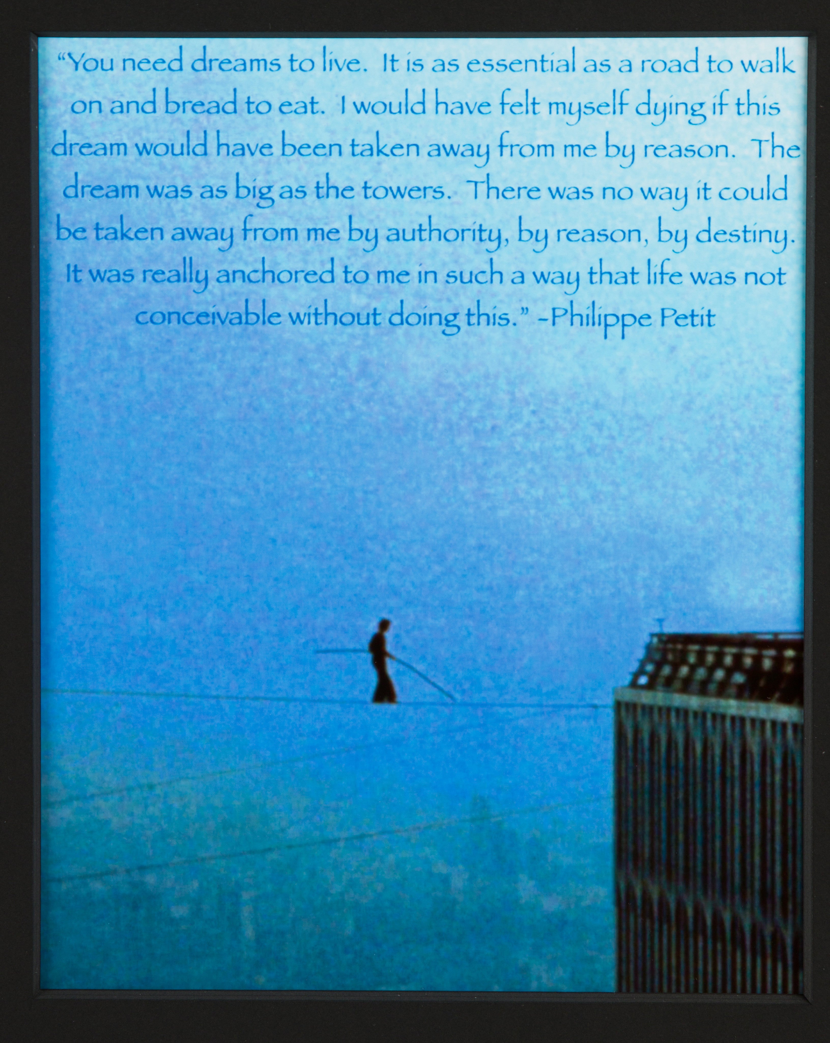 Philippe Petit Signed 1977 Book Corrections: "You need dreams to live"