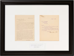 Rare Alexander Graham Bell Signed 1907 Letter: "A Man is What he Makes of Himself..."