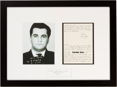 Rare John Gotti Signed: “Think Big” “ I’m sure your projects will be super successful…” “Stay strong”