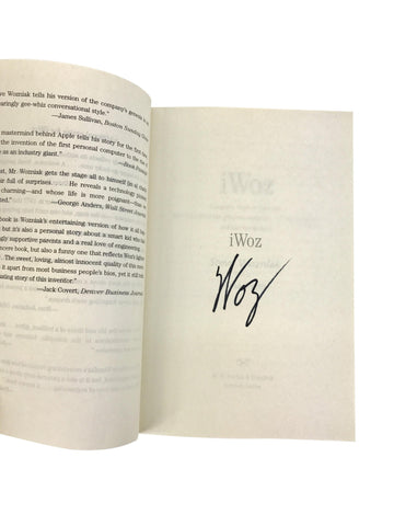 Steve Wozniak Signed 2007 Autobiography: "iWoz"